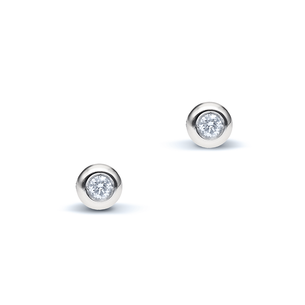 GENEVE CLASSIC EARRINGS 1.7 18K WHITE GOLD