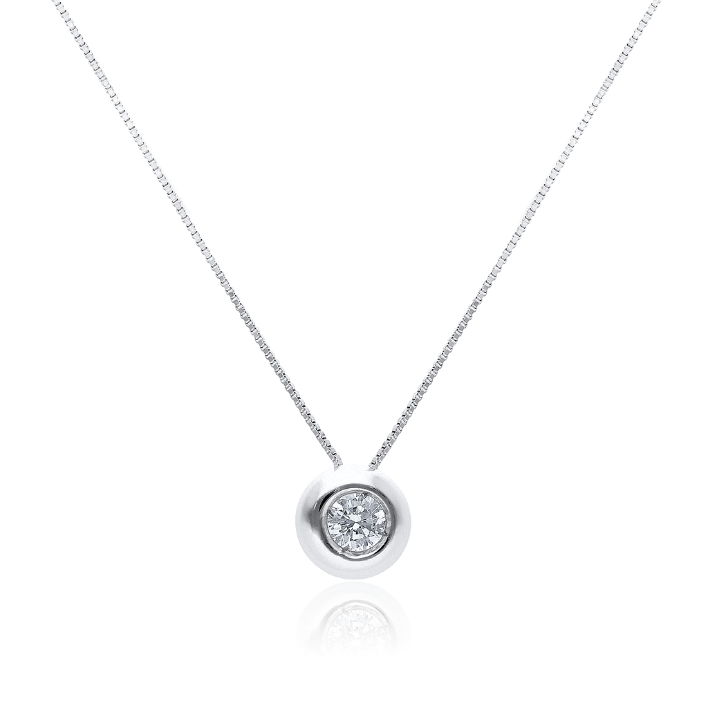 GENEVE CLASSIC NECKLACE 1.9 18K WHITE GOLD 42CM