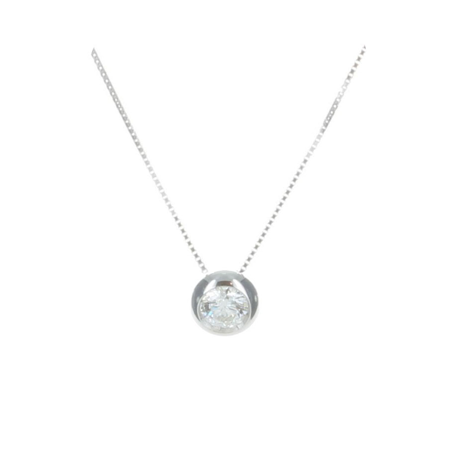 GENEVE NECKLACE CHAIN & PENDANT 1.3 18K WHITE GOLD