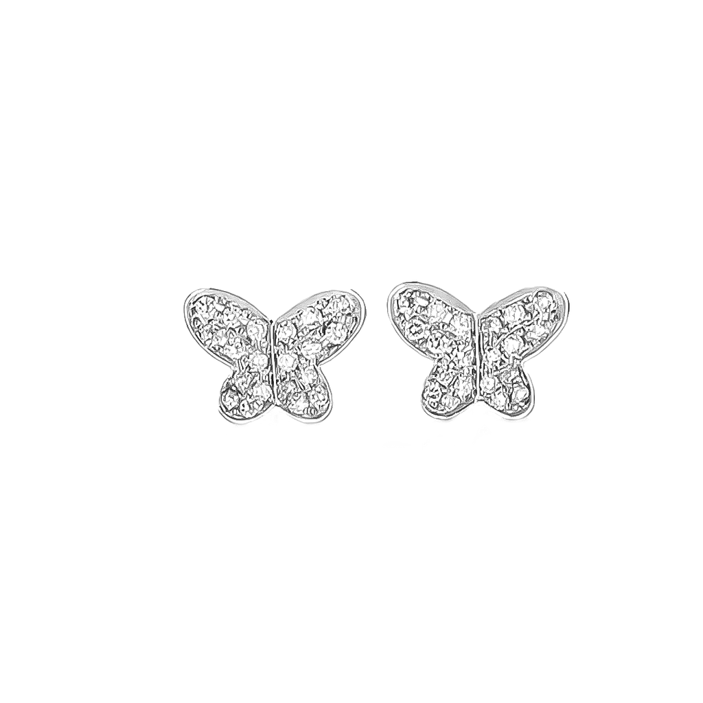 GENEVE EARRINGS STUD 3.2 18K WHITE GOLD
