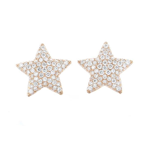 GENEVE EARRINGS STUD 2.7 18K ROSE GOLD