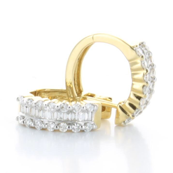 GENEVE EARRINGS HOOP 3.7 18K YELLOW GOLD