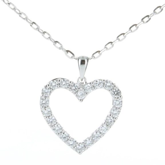 GENEVE NECKLACE PENDANT 1.78 18K WHITE GOLD