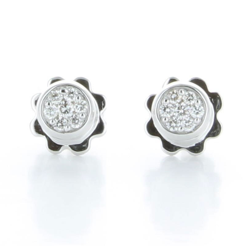 GENEVE EARRINGS STUD 2.35 18K WHITE GOLD