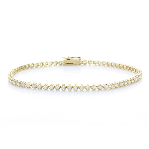 GENEVE BRACELET TENNIS 6.37 18K YELLOW GOLD 18CM