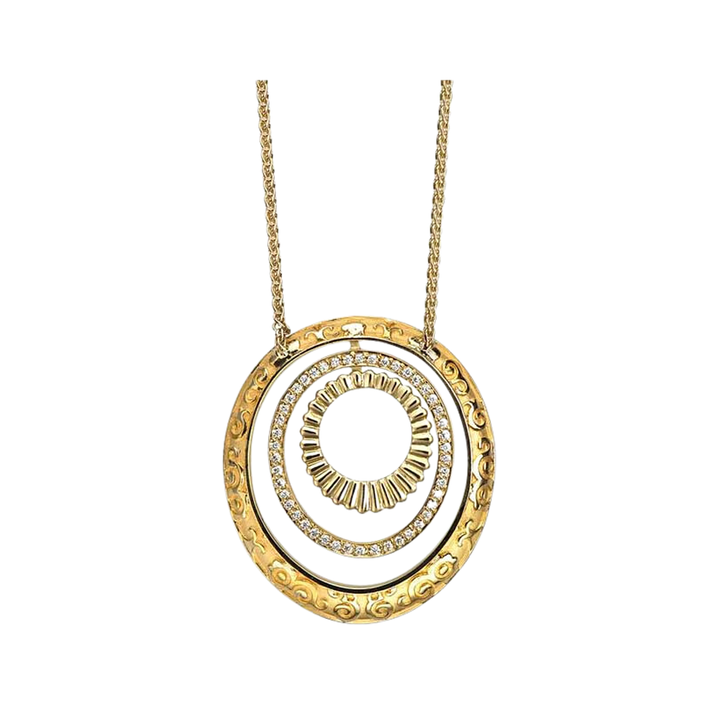 CARRERA Y CARRERA MUSICA PENDANT 11.69 18K YELLOW GOLD 45CM