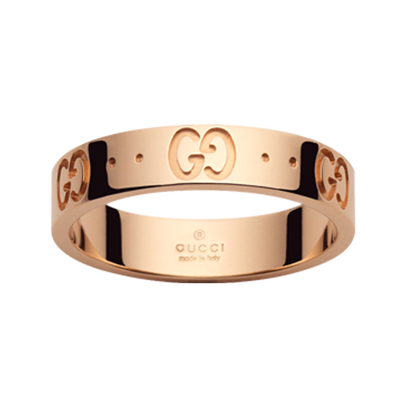 GUCCI ICON RING 0.0 18K ROSE GOLD 15