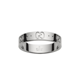 GUCCI ICON RING 3.9 18K WHITE GOLD 16