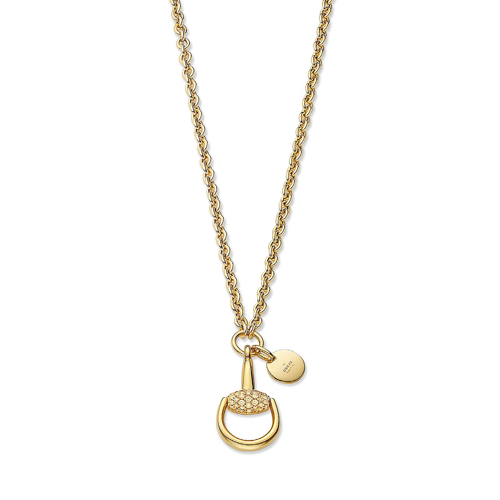 GUCCI HORSEBIT NECKLACE 16.0 18K YELLOW GOLD 45CM