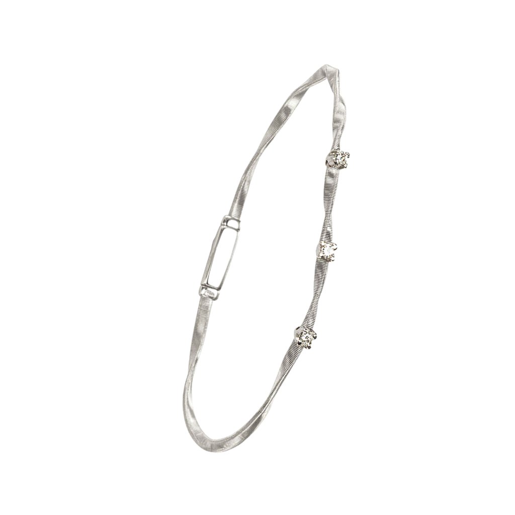 MARCO BICEGO MARRAKECH BRACELET 6.73 18K WHITE GOLD 18CM