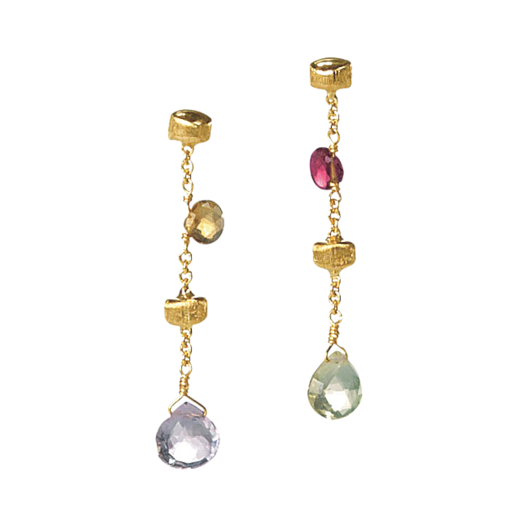 MARCO BICEGO PARADISE EARRINGS 2.48 18K YELLOW GOLD