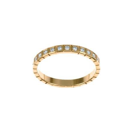 CHOPARD ICE CUBE RING 2.59 18K YELLOW GOLD 55