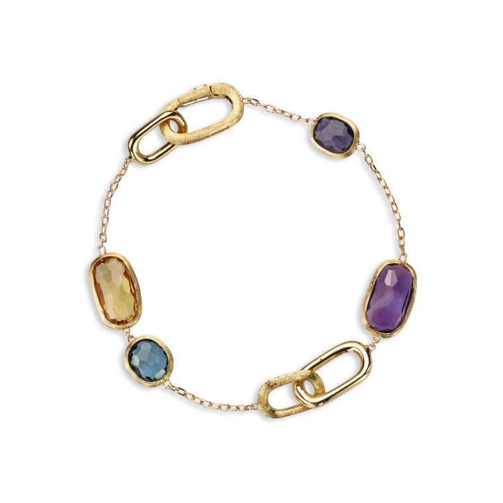 MARCO BICEGO MURANO LINK BRACELET 7.4 18K YELLOW GOLD 19CM