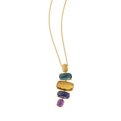 MARCO BICEGO MURANO NECKLACE 12.42 18K YELLOW GOLD 46CM