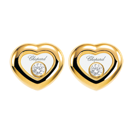 CHOPARD HAPPY DIAMONDS EARRINGS 3.5 18K YELLOW GOLD