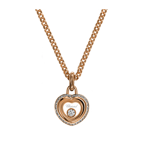 CHOPARD MISS HAPPY NECKLACE 6.6 18K ROSE GOLD