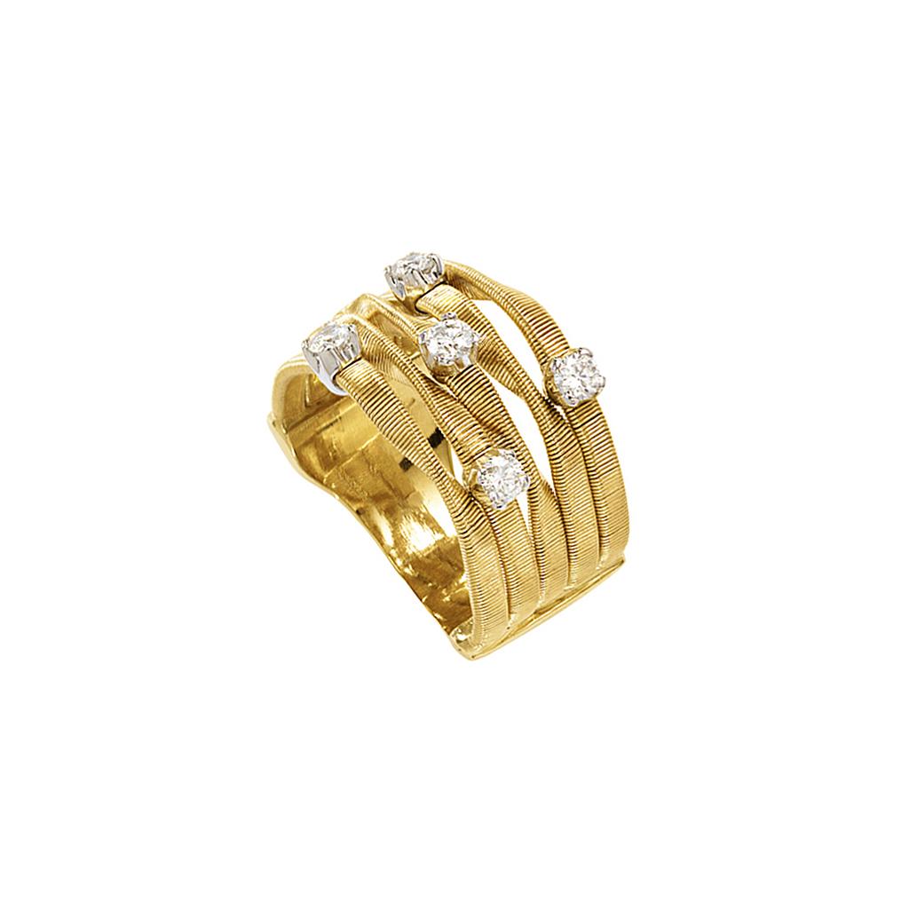 MARCO BICEGO MARRAKECH RING 11.58 18K YELLOW AND WHITE GOLD