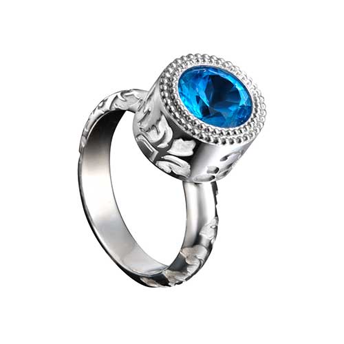 CARRERA Y CARRERA TESOROS DEL IMPERIO RING 6.94 18K WHITE GOLD 16