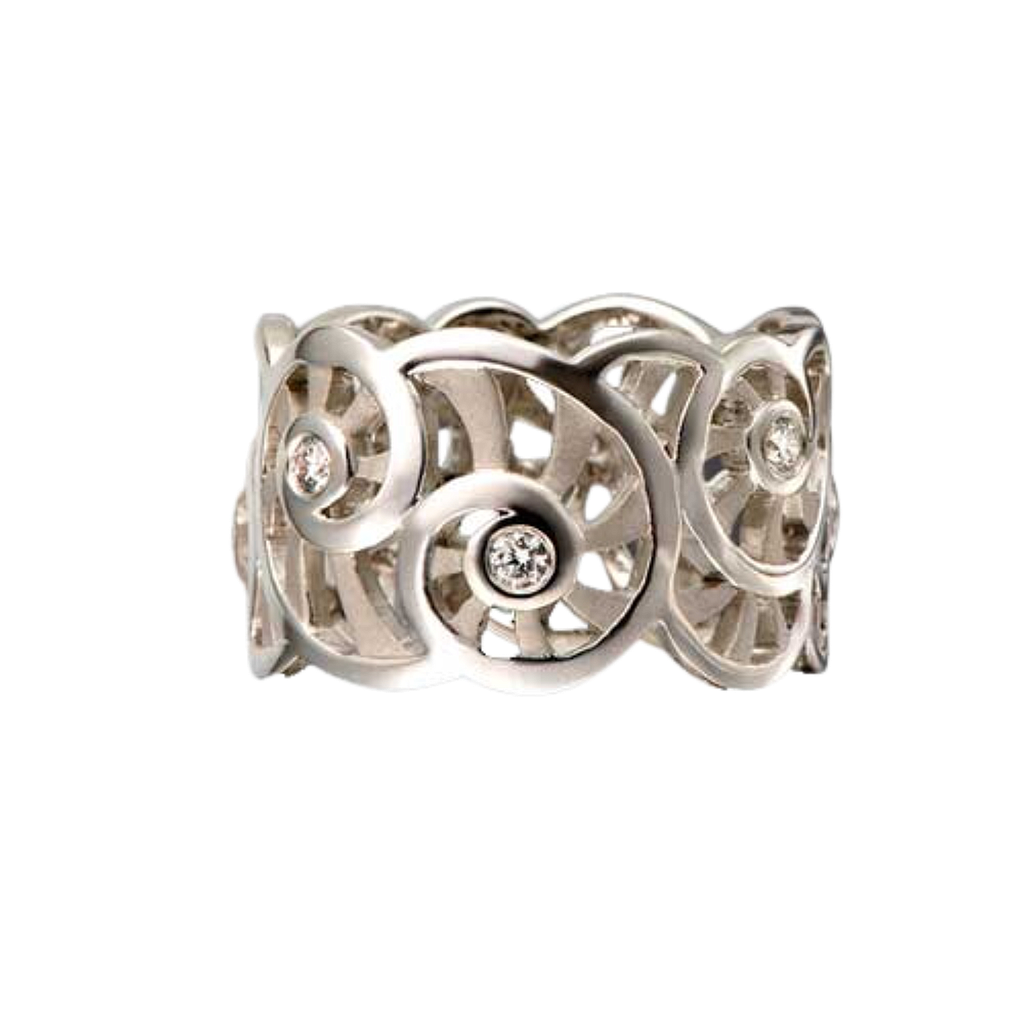 CARRERA Y CARRERA MEDITERRANEO RING 8.68 18K WHITE GOLD 14