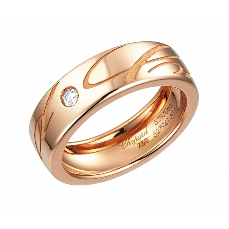 CHOPARD CHOPARDISSIMO RING 8.4 18K ROSE GOLD 54