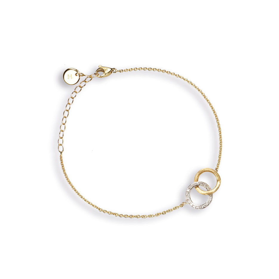 MARCO BICEGO DELICATI BRACELET 15CM 3.1 18K YELLOW AND WHITE GOLD