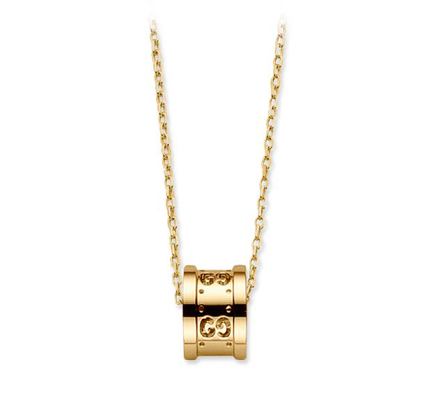 GUCCI ICON TWIRL NECKLACE 42CM 6.0 18K YELLOW GOLD