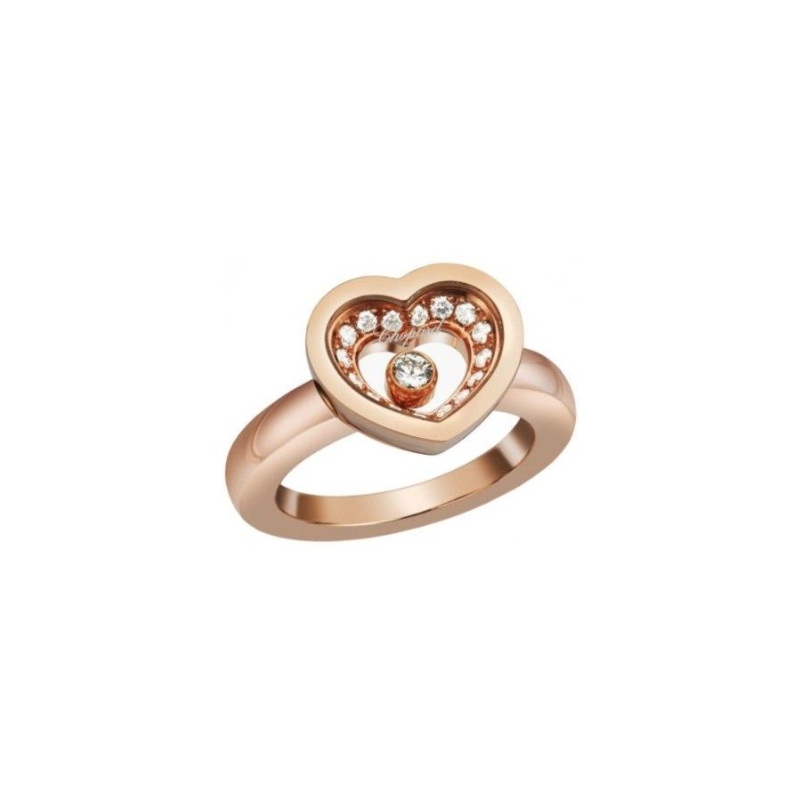 CHOPARD VERY CHOPARD RING T 53 13.0 18K ROSE GOLD
