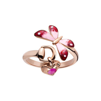 GUCCI FLORA RING T 15 5.5 18K ROSE GOLD 15