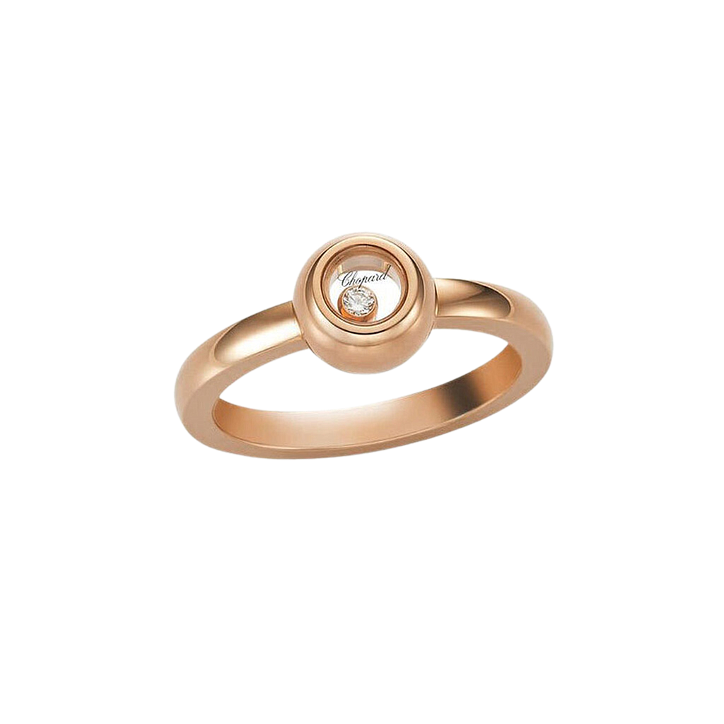 CHOPARD MISS HAPPY RING 4.5 18K ROSE GOLD 15
