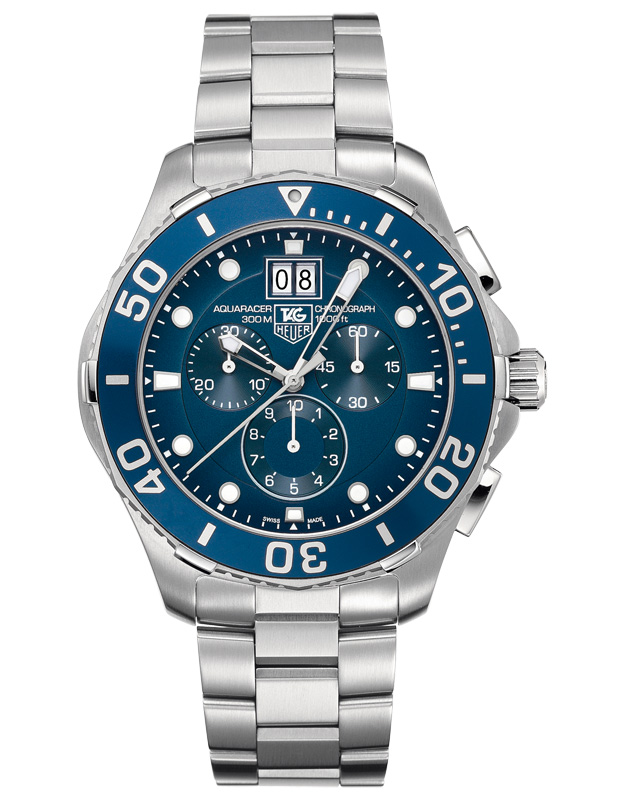 AQUARACER CHRONOGRAPH QUARTZ 43MM STEEL BLUE STEEL