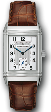 REVERSO GRANDE TAILLE MANUAL WOUND 42,2MM STEEL SILVER ALLIGATOR