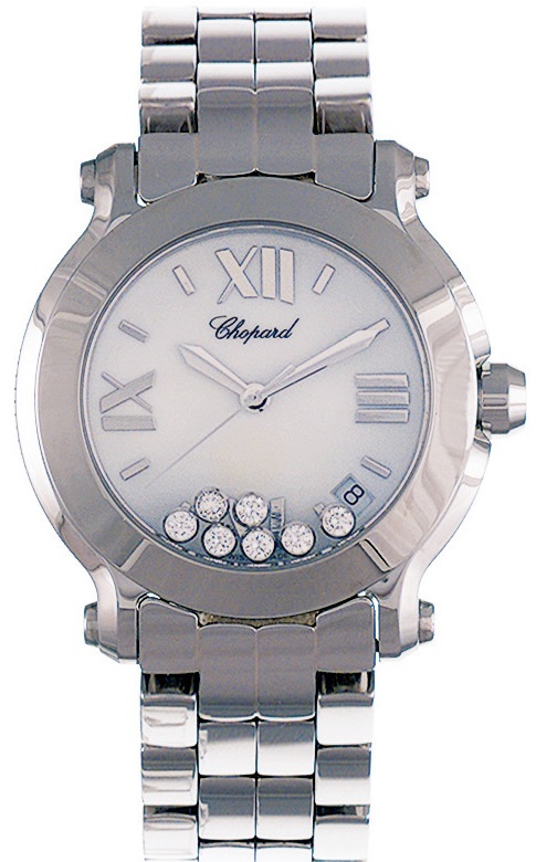 HAPPY SPORT MEDIUM QUARTZ 36MM STEEL WHITE STEEL
