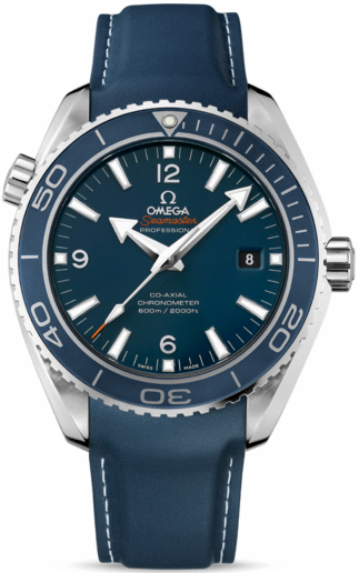 SEAMASTER PLANET OCEAN 600M CO AXIAL  AUTOMATIC 45,5MM TITANIUM BLUE RUBBER