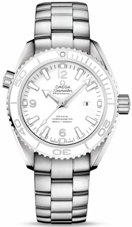 SEAMASTER PLANET OCEAN 600M CO AXIAL  AUTOMATIC 37,5MM STEEL WHITE STEEL