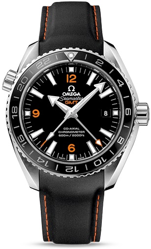 SEAMASTER PLANET OCEAN 600M CO AXIAL GMT AUTOMATIC 43,5MM STEEL BLACK RUBBER