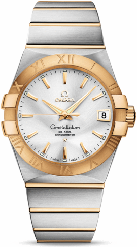 CONSTELLATION CO AXIAL 38MM AUTOMATIC 38MM STEEL SILVER STEEL & GOLD