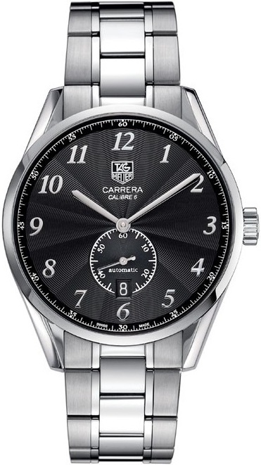 CARRERA CALIBRE 6 HERITAGE AUTOMATIC 39MM STEEL BLACK STEEL