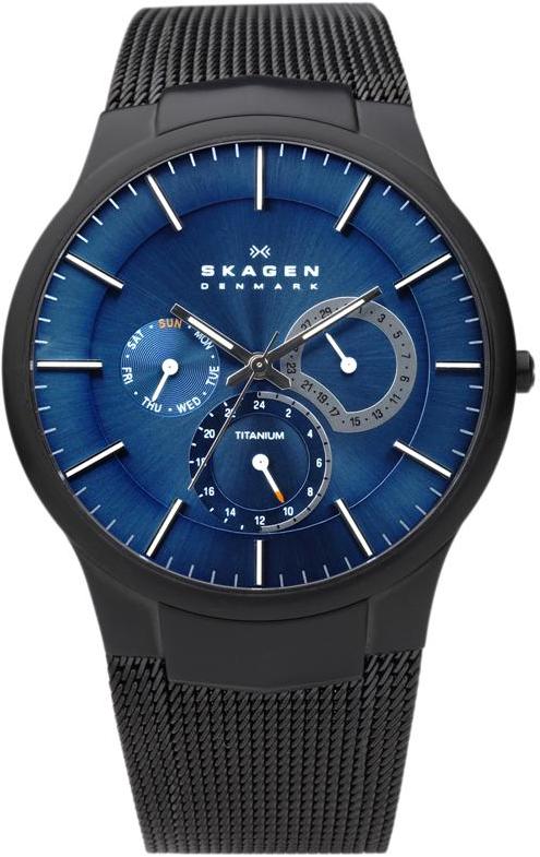 AKTIV QUARTZ 40MM TITANIUM BLUE MILANAISE