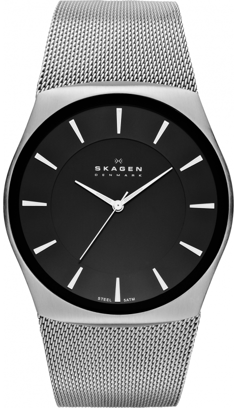 CLASSIC QUARTZ 45MM STEEL BLACK MILANAISE