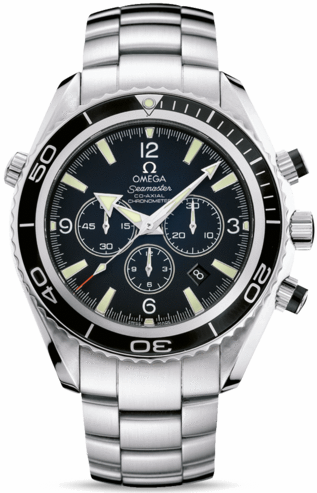 SEAMASTER PLANET OCEAN 600M CO AXIAL CHRONO AUTOMATIC 45,5MM STEEL BLACK STEEL