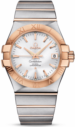 CONSTELLATION CO AXIAL 35MM AUTOMATIC 35MM STEEL SILVER STEEL & ROSE GOLD