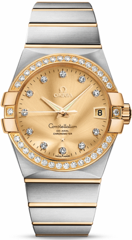 CONSTELLATION CO AXIAL 38MM AUTOMATIC 38MM STEEL CHAMPAGNE STEEL & GOLD