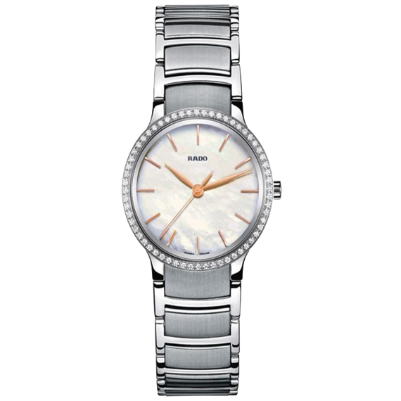 CENTRIX SILVER QUARTZ 28MM STEEL MOTHER OF PEARL STEEL
