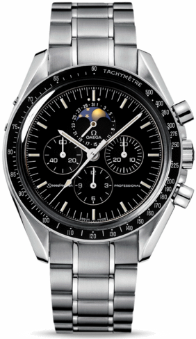 SPEEDMASTER MOONWATCH PROFESSIONAL MOONPTANG BUCKLESE CHRONO MANUAL WOUND 42MM STEEL BLACK STEEL