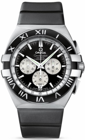 CONSTELLATION DOUBLE EAGLE CO AXIAL CHRONO 41MM AUTOMATIC 41MM STEEL BLACK RUBBER