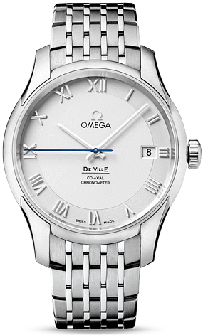 DE VILLE CO AXIAL AUTOMATIC 41MM STEEL SILVER STEEL