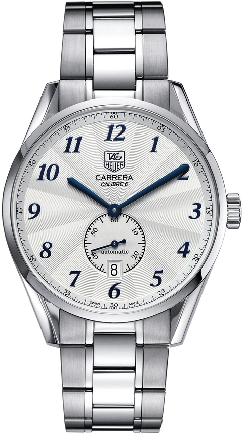 CARRERA CALIBRE 6 HERITAGE AUTOMATIC 39MM STEEL WHITE STEEL