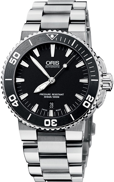 AQUIS DATE AUTOMATIC 43MM STEEL BLACK STEEL