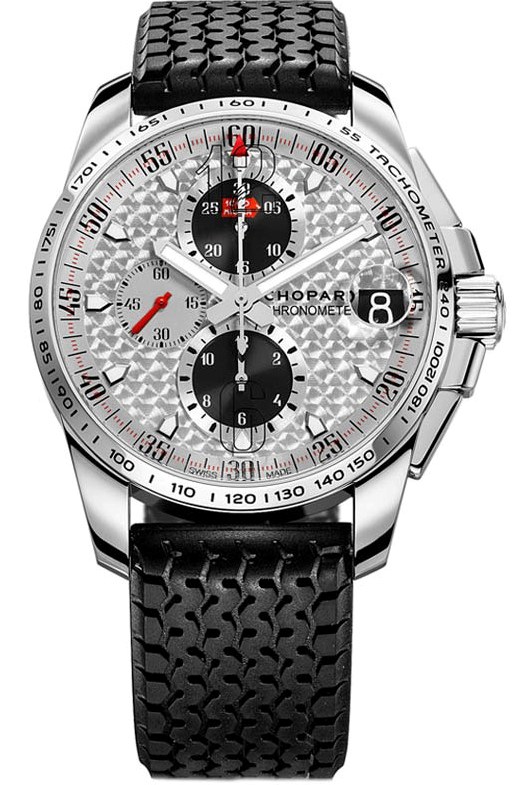 MILLE MIGLIA MILLE MIGLIA GT XL CHRONO AUTOMATIC 44MM STEEL SILVER RUBBER