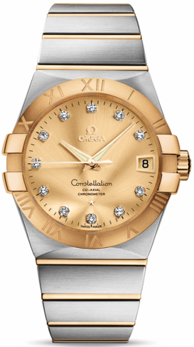 CONSTELLATION CO AXIAL 38MM AUTOMATIC 38MM STEEL CHAMPAGNE STEEL & GOLD